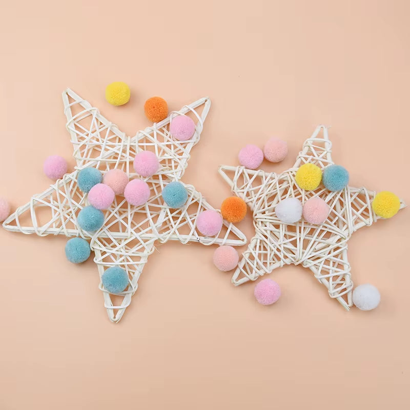 Artificial Plants Star Wreaths Wedding Decorative Flower Christmas Ornament Rattan Garland Door Hanging Diy Gifts Box Home Decor