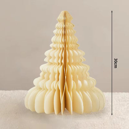 Christmas Tree Honeycomb Ball Decoration 3D Merry Christmas Ornament Paper Hanging Xmas Tree Model 2026 Party Favors Navidad