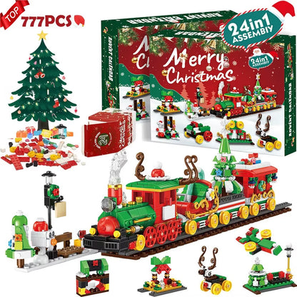 2026 Christmas Advent Calendar Gift Box Christmas Tree Train 24Days Countdown Christmas Calendar Box New Year Navidad Gift