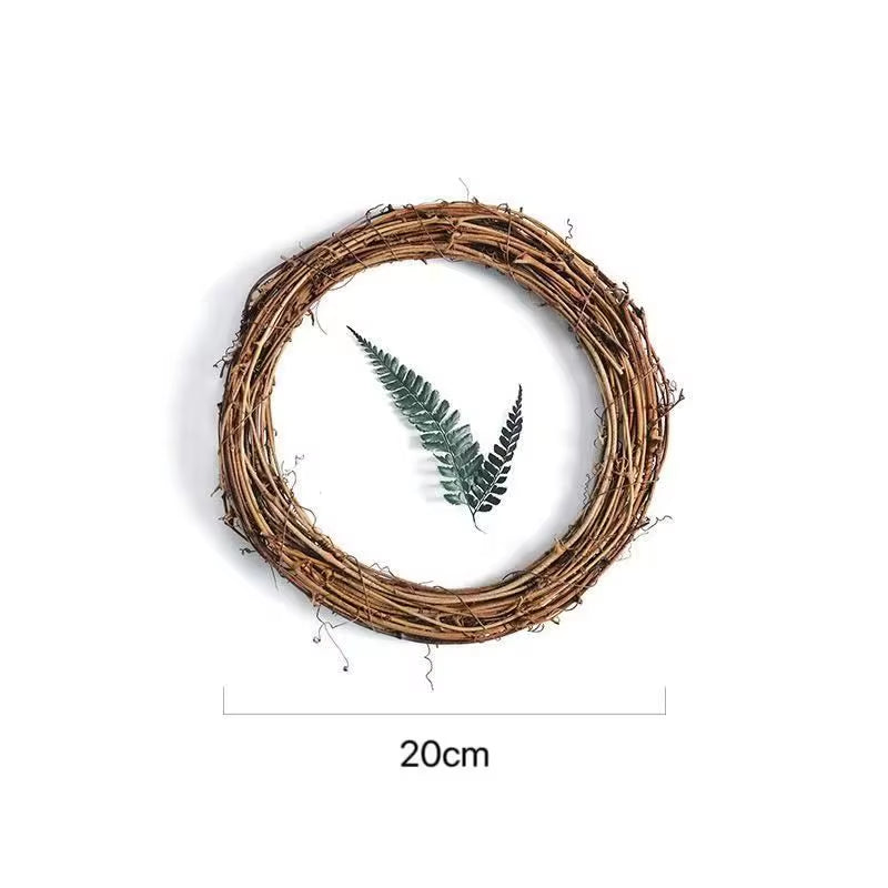 10Cm/15Cm/20Cm Artificial Rattan Frame Home Wedding Christmas Party Outdoor Garden Decor DIY Bride Wreath Door Hanging Accessory