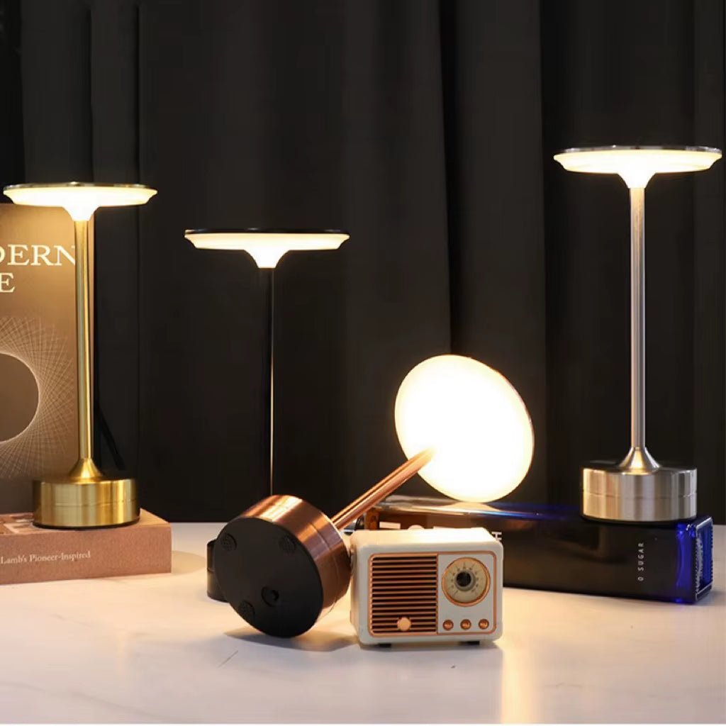 Wireless LED Table Lamp Touch Sensor Desktop Night Light USB Rechargeabl Portable Bedroom Night Light Reading Lamps Decor Light