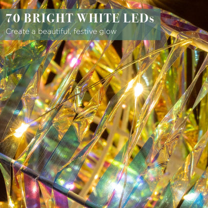 Iridescent Light up Reindeer/Bright White Christmas Lights/Indoors & Outdoors Suitable/Automatic 6 Hour Timer (75Cm)