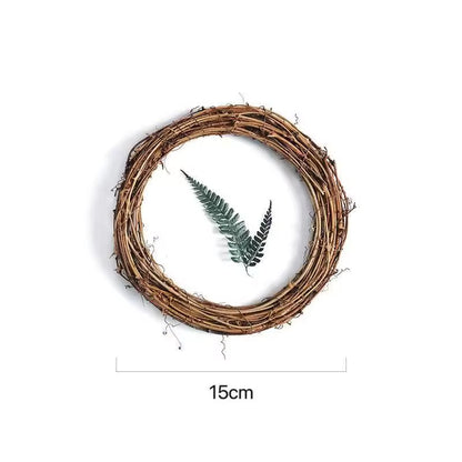 10Cm/15Cm/20Cm Artificial Rattan Frame Home Wedding Christmas Party Outdoor Garden Decor DIY Bride Wreath Door Hanging Accessory