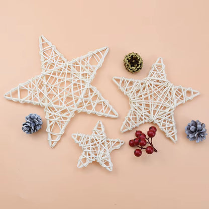 Artificial Plants Star Wreaths Wedding Decorative Flower Christmas Ornament Rattan Garland Door Hanging Diy Gifts Box Home Decor