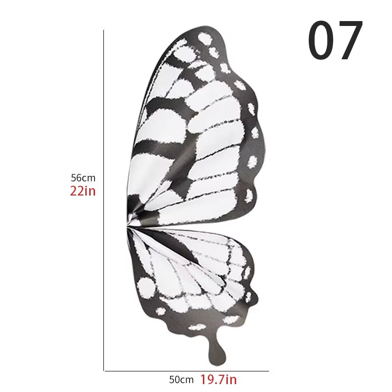 20 Pcs/Pack Flower Wrapping Paper DIY Butterfly Wings Shaped Bouquet Packaging Paper Wedding Party Gift Packing Florist Material