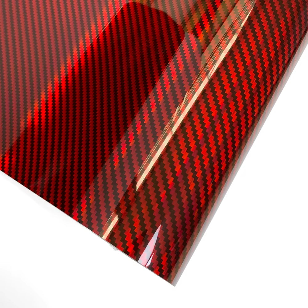 Red Series Car Sticker Vinyl Wrap for Motorcycle Vinyls High Glossy PET Adhesive Vinyl Carbon Fiber Christmas Car Wrapping Film