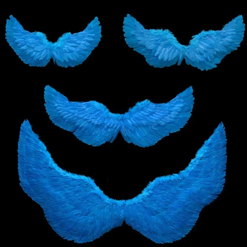1Pcs Child Adult Angel Feather Wing Show Fairy Costume Cosplay Props Party Wedding Birthday Gift Halloween Decoration Christmas
