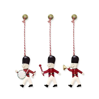 Nordic Denmark'S Same Christmas Tree Decoration Pendant Soldier Angel Double Sided Iron Sheet Metal Pendant Christmas Decor