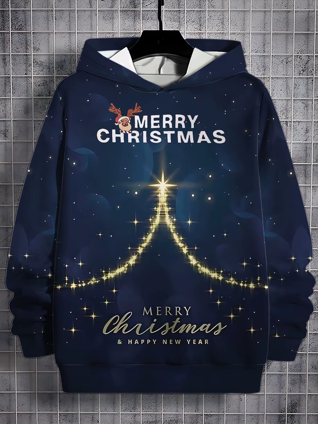 New Arrival Personality Hoodies Christmas Printed Pullover Men Women Casual Oversized Hooded Sweatshirts Cool Hoodie