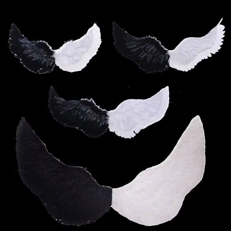 1Pcs Child Adult Angel Feather Wing Show Fairy Costume Cosplay Props Party Wedding Birthday Gift Halloween Decoration Christmas