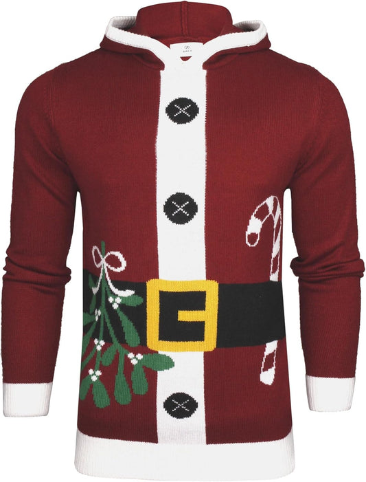 Men'S Novelty Hooded Christmas Jumper
