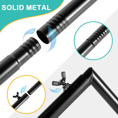 Adjustable 46-98In Table Arch Hanger with Clamp,Over the Table Rod Stand for Weddings, Birthdays, Parties, Home Decor