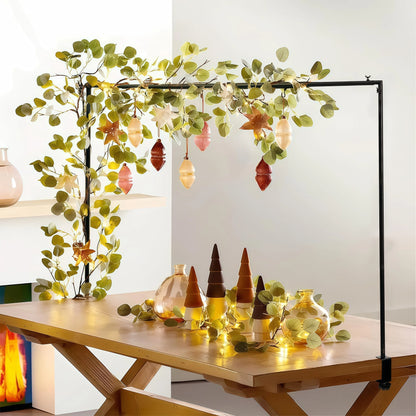 Adjustable 46-98In Table Arch Hanger with Clamp,Over the Table Rod Stand for Weddings, Birthdays, Parties, Home Decor