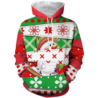 Santa Claus 3D Print Sport Men Hoodie Outdoor Street Christmas Party Cosplay Harajuku Long-Sleeve Autumn Winter Sweatshirt Top