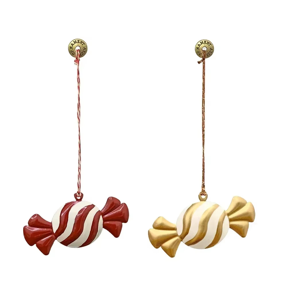 Nordic Denmark'S Same Christmas Tree Decoration Pendant Soldier Angel Double Sided Iron Sheet Metal Pendant Christmas Decor