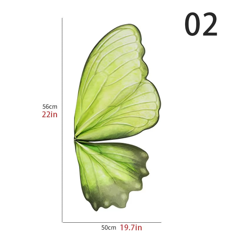 20 Pcs/Pack Flower Wrapping Paper DIY Butterfly Wings Shaped Bouquet Packaging Paper Wedding Party Gift Packing Florist Material