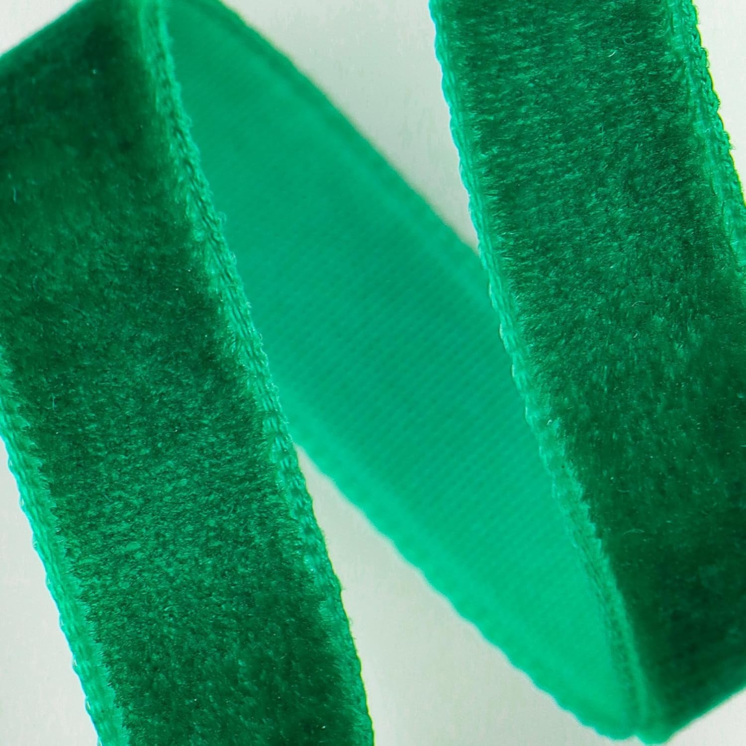 10Mm 25 Yards Velvet Ribbon Green for Christmas Crafts, Gift Packaging, Wedding Decor, Xmas Wrapping Decorations