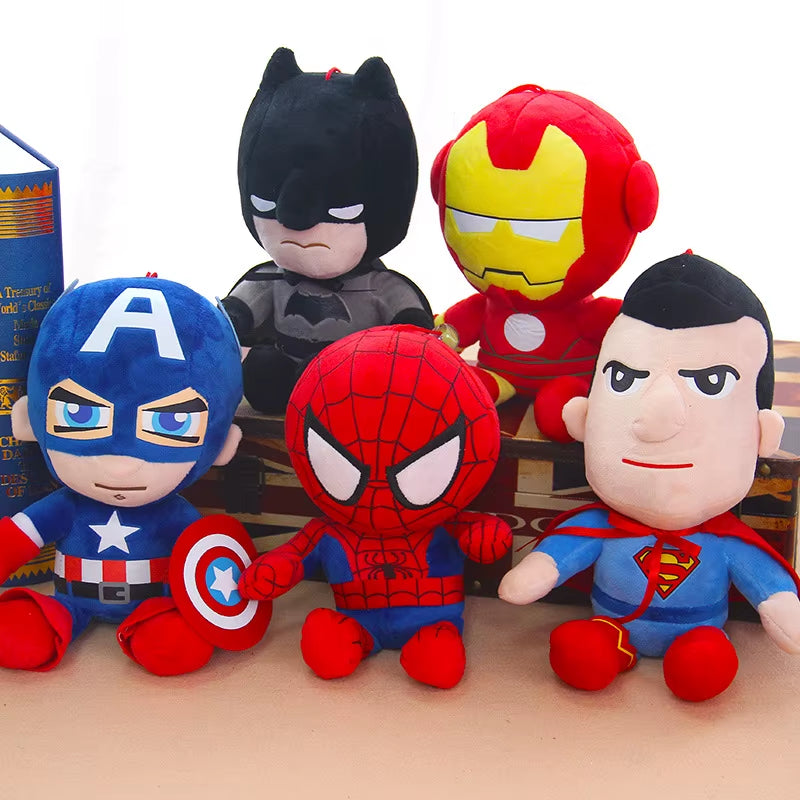 27Cm Man Spidermaned Plush Toys Movie Dolls Marvel Avengers Soft Stuffed Hero Captain America Iron Christmas Gifts for Kids