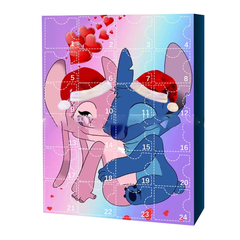 Christmas Advent Calendario Adviento Anime Christmas Blind Box 24-Day Countdown Surprise Box Cute Children'S Toys Gift Guess Bag