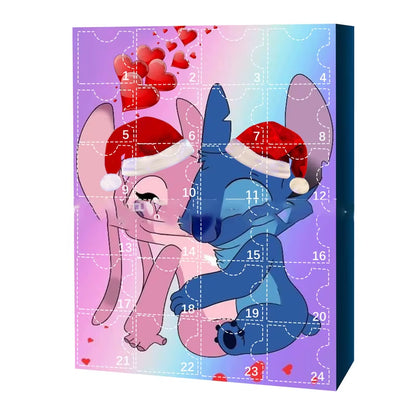 Christmas Advent Calendario Adviento Anime Christmas Blind Box 24-Day Countdown Surprise Box Cute Children'S Toys Gift Guess Bag