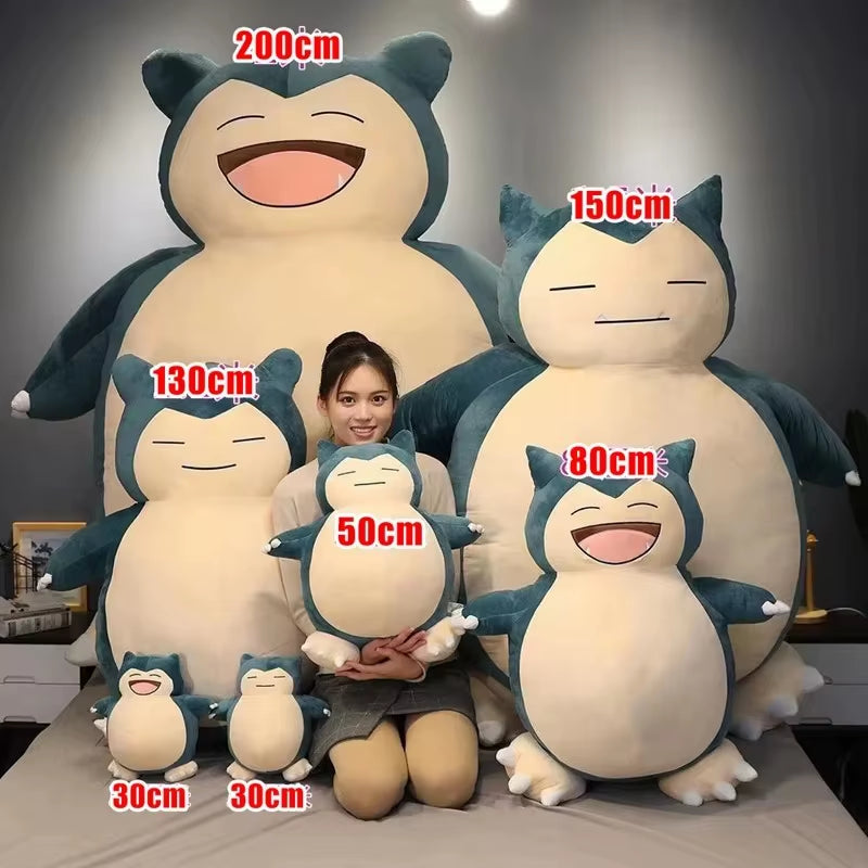 200/150Cm  Giant Snorlax Plush Toys Kawaii Soft Snorlax Leather Shell Plushie NO Filling Pillow Gifts for Children Pokemon