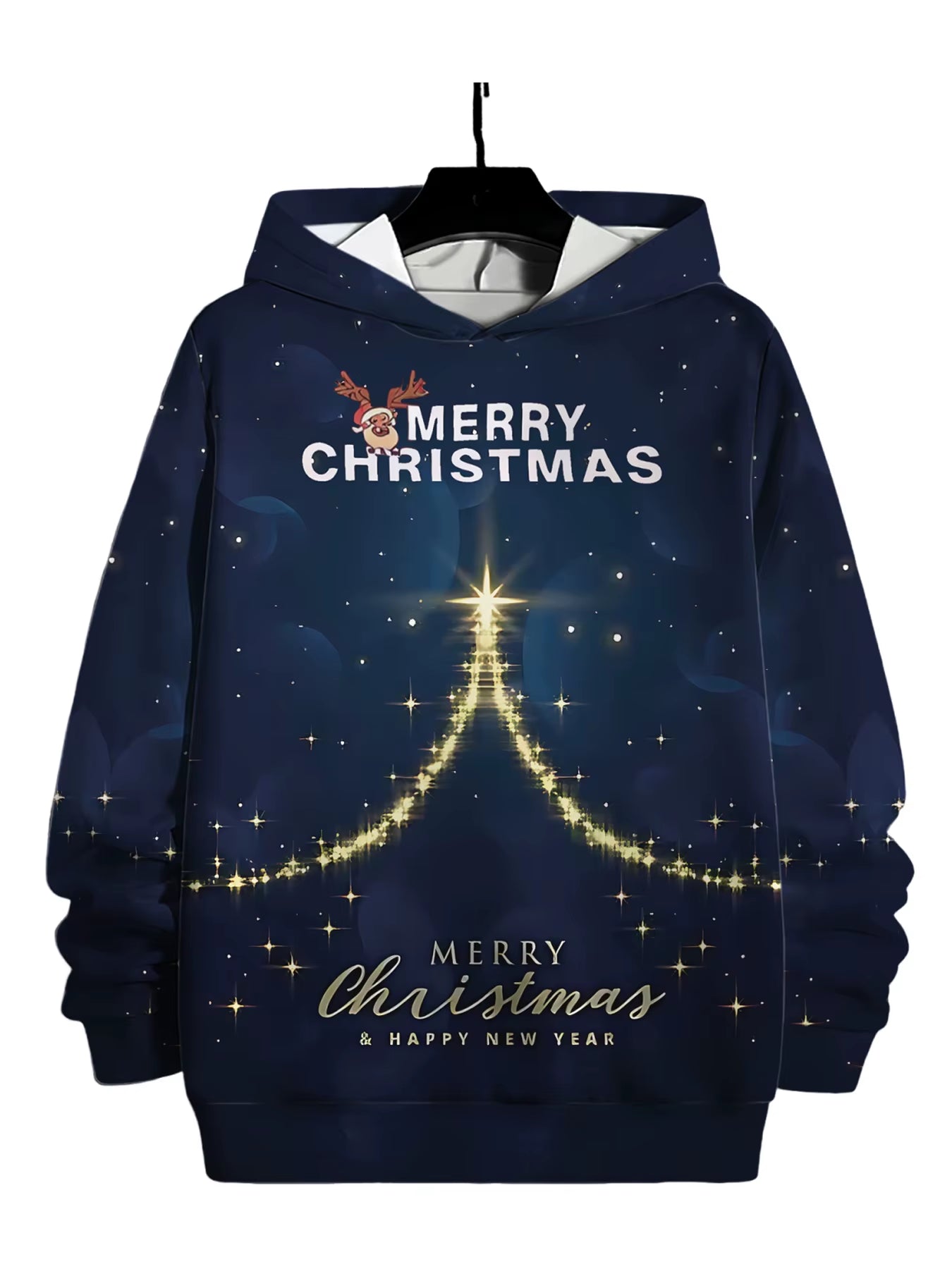 New Arrival Personality Hoodies Christmas Printed Pullover Men Women Casual Oversized Hooded Sweatshirts Cool Hoodie