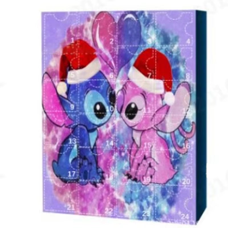 Christmas Advent Calendario Adviento Anime Christmas Blind Box 24-Day Countdown Surprise Box Cute Children'S Toys Gift Guess Bag