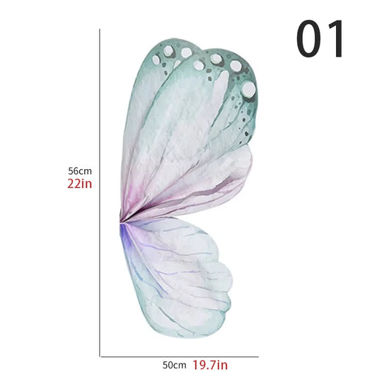 20 Pcs/Pack Flower Wrapping Paper DIY Butterfly Wings Shaped Bouquet Packaging Paper Wedding Party Gift Packing Florist Material