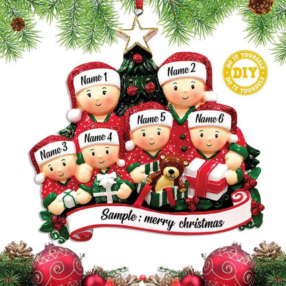 Christmas Pendant DIY Personal Family Christmas Decorations for Home 2D Acrylic Christmas Tree Hanging Ornament New Year 2026