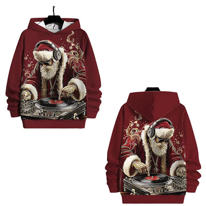 New Arrival Personality Hoodies Christmas Printed Pullover Men Women Casual Oversized Hooded Sweatshirts Cool Hoodie