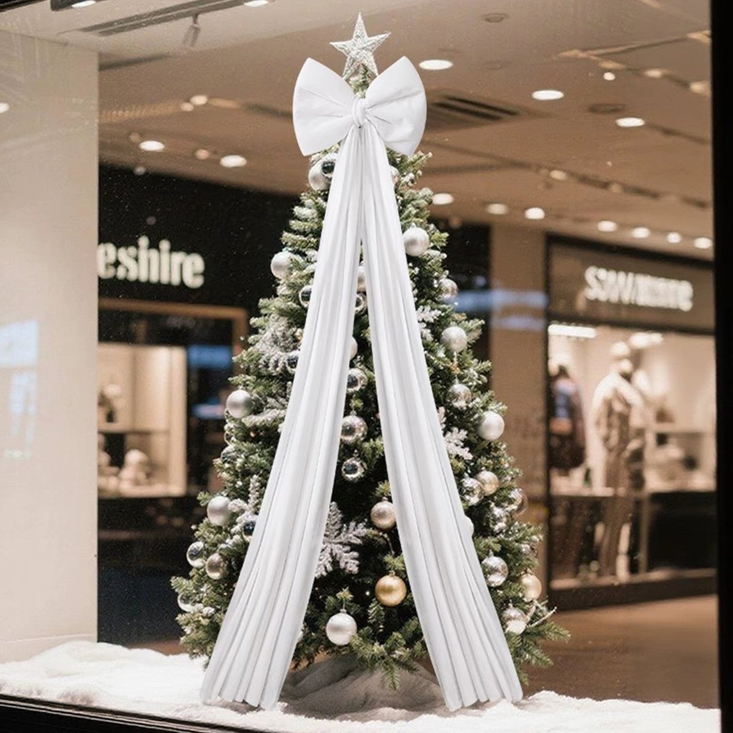 2025 Christmas Decorative Large Bow, Christmas Decorative Bows, for Christmas Tree Decoration, Front Doors, Outdoor Activities