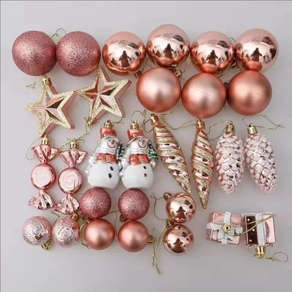 20/29Pcs Christmas Ball Decoration Hanging Christmas Tree Pendant Ornaments for Home Room Decor New Year 2026 Gifts Accessories