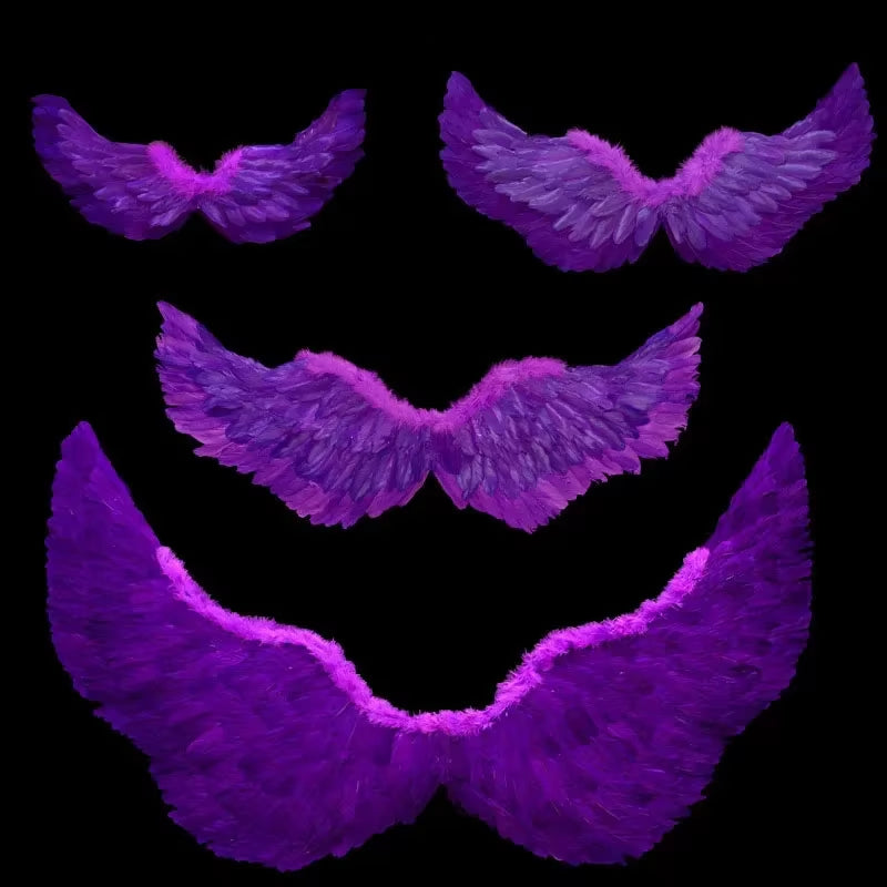 1Pcs Child Adult Angel Feather Wing Show Fairy Costume Cosplay Props Party Wedding Birthday Gift Halloween Decoration Christmas