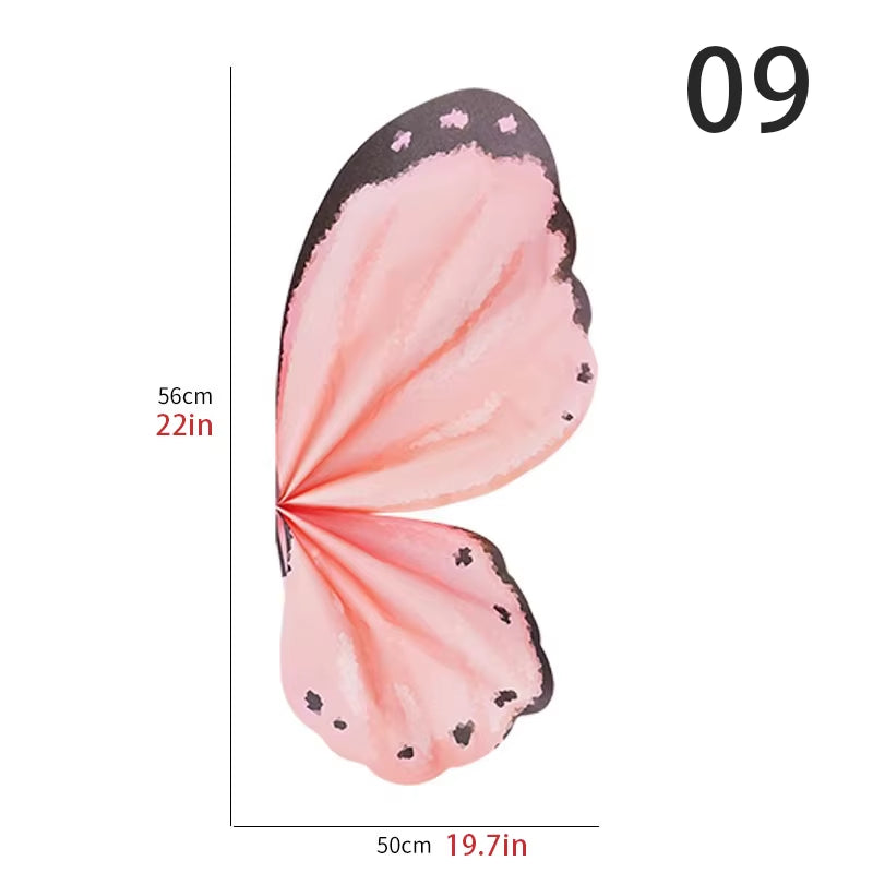 20 Pcs/Pack Flower Wrapping Paper DIY Butterfly Wings Shaped Bouquet Packaging Paper Wedding Party Gift Packing Florist Material