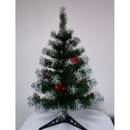 Mini Christmas Tree PVC with Led Light Bar Pinecone Table Top Christmas Tree 45Cm/60Cm Christmas Party Atmosphere Decoration