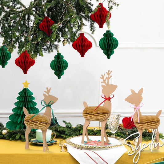 Christmas Table Decoration,Indoor Retro Vintage Christmas Tree Decoration,Creative Christmas Decorations