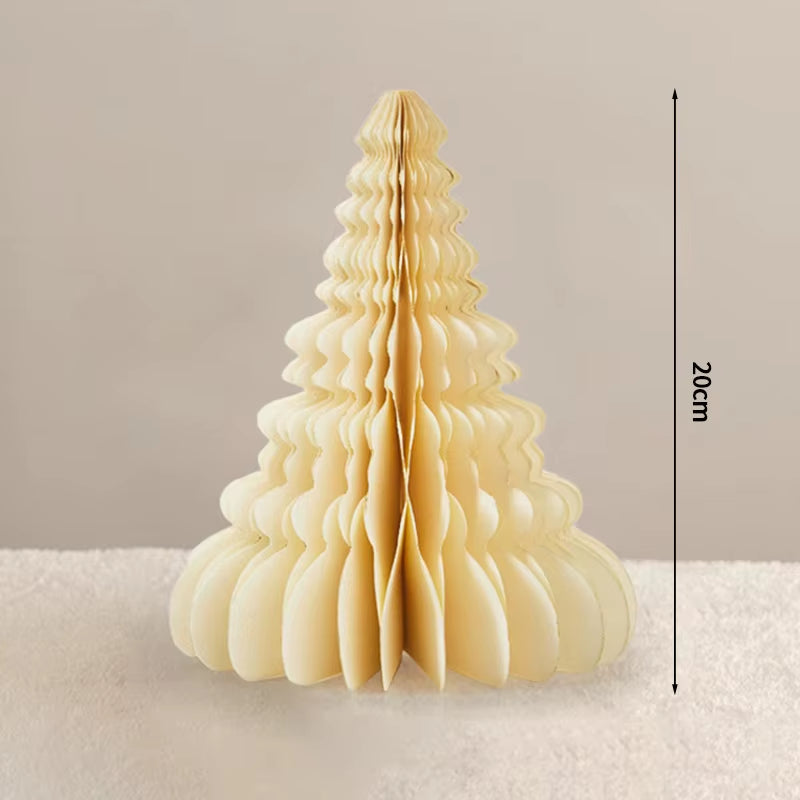 Christmas Tree Honeycomb Ball Decoration 3D Merry Christmas Ornament Paper Hanging Xmas Tree Model 2026 Party Favors Navidad