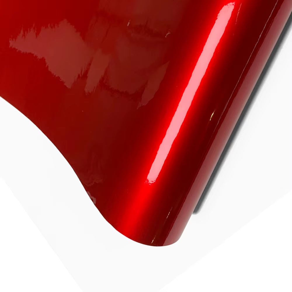 Red Series Car Sticker Vinyl Wrap for Motorcycle Vinyls High Glossy PET Adhesive Vinyl Carbon Fiber Christmas Car Wrapping Film