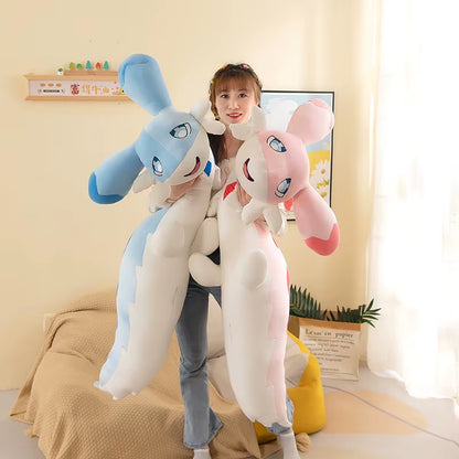 Plush Pink Pillow Palworld Chillet Bolster Stuffed Toy Kawaii Grizzbolt Anime Peripheral Cloth Doll Stuffed Decor Modle Kid Gift