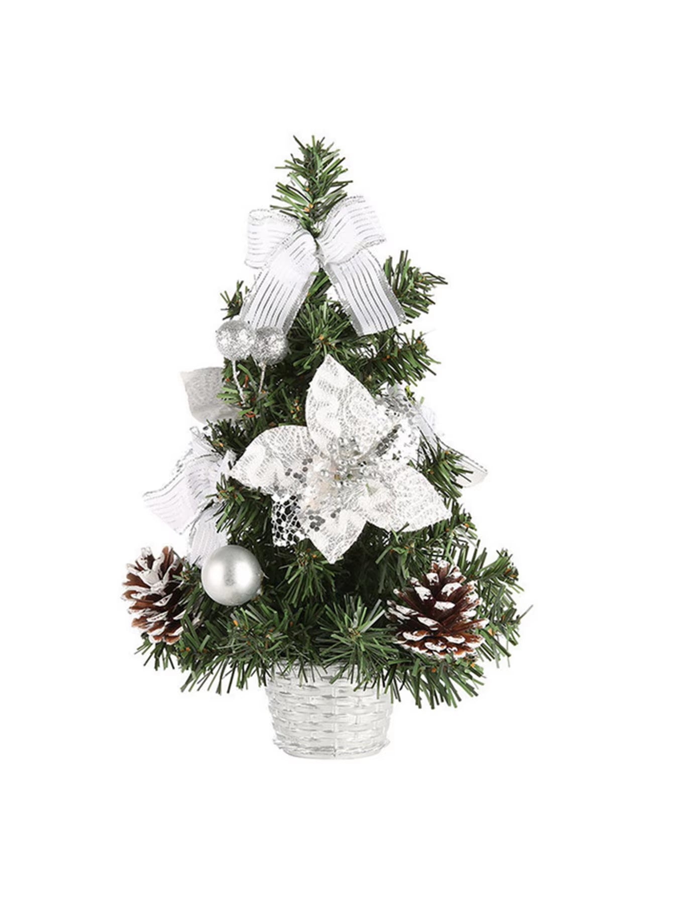 20/30/40Cm Christmas Tree Home Bedroom Party Decorations Artificial Christmas Tree Children DIY Handicraft 2025 New Year Gift