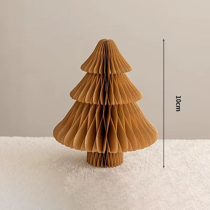 Christmas Tree Honeycomb Ball Decoration 3D Merry Christmas Ornament Paper Hanging Xmas Tree Model 2026 Party Favors Navidad