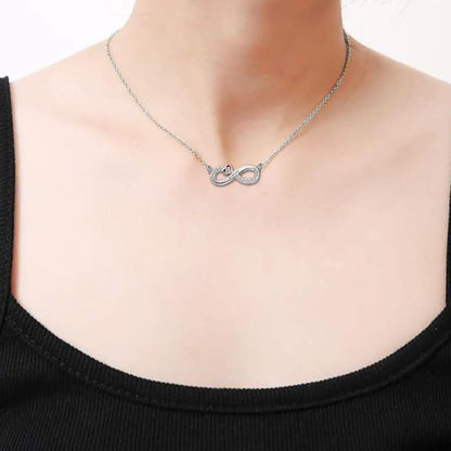 Jewellery Gifts for Mum/Daughter/Nana/Grandma/Granddaughter/Sister/Best Friend/Wife Infinity Love Heart Pendant Necklace for Women Girls