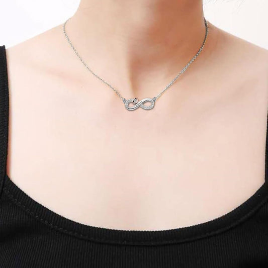 Jewellery Gifts for Mum/Daughter/Nana/Grandma/Granddaughter/Sister/Best Friend/Wife Infinity Love Heart Pendant Necklace for Women Girls