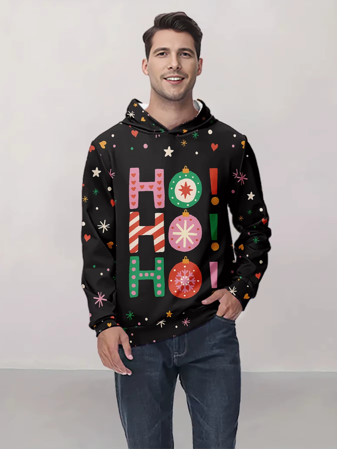 New Arrival Personality Hoodies Christmas Printed Pullover Men Women Casual Oversized Hooded Sweatshirts Cool Hoodie