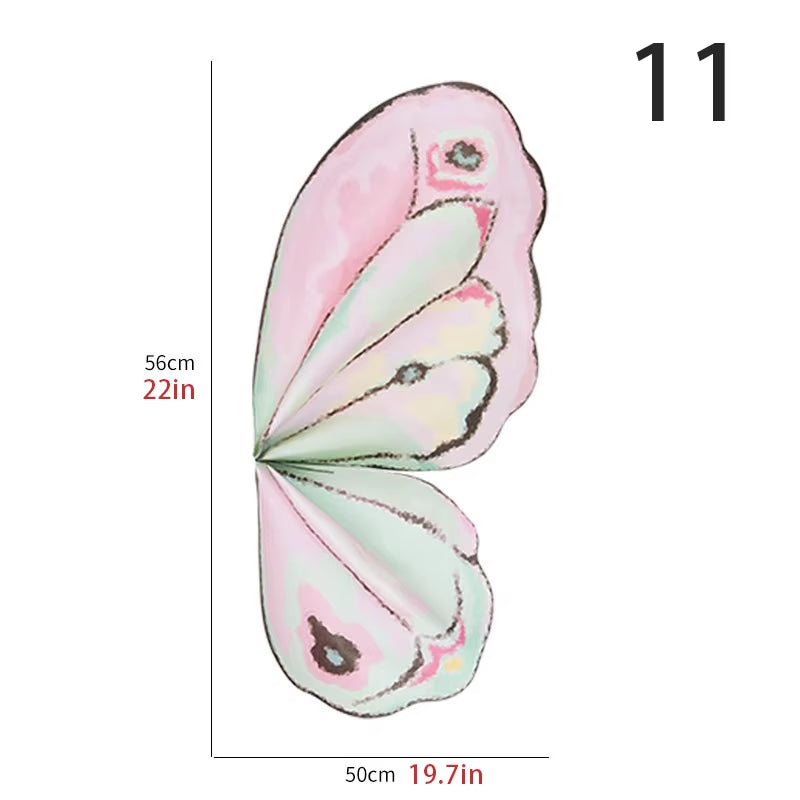 20 Pcs/Pack Flower Wrapping Paper DIY Butterfly Wings Shaped Bouquet Packaging Paper Wedding Party Gift Packing Florist Material