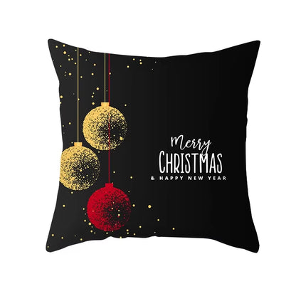 Christmas Cushion Cover Merry Christmas Decorations for Home 2023 Christmas Ornament Navidad Xmas Santa Natal Noel New Year 2024