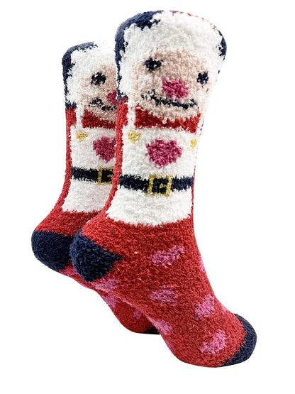 Christmas Fuzzy Socks Women, Warm Fluffy Christmas Socks Adults Christmas Gifts Winter Thermal Christmas Holiday Socks Warm Sock