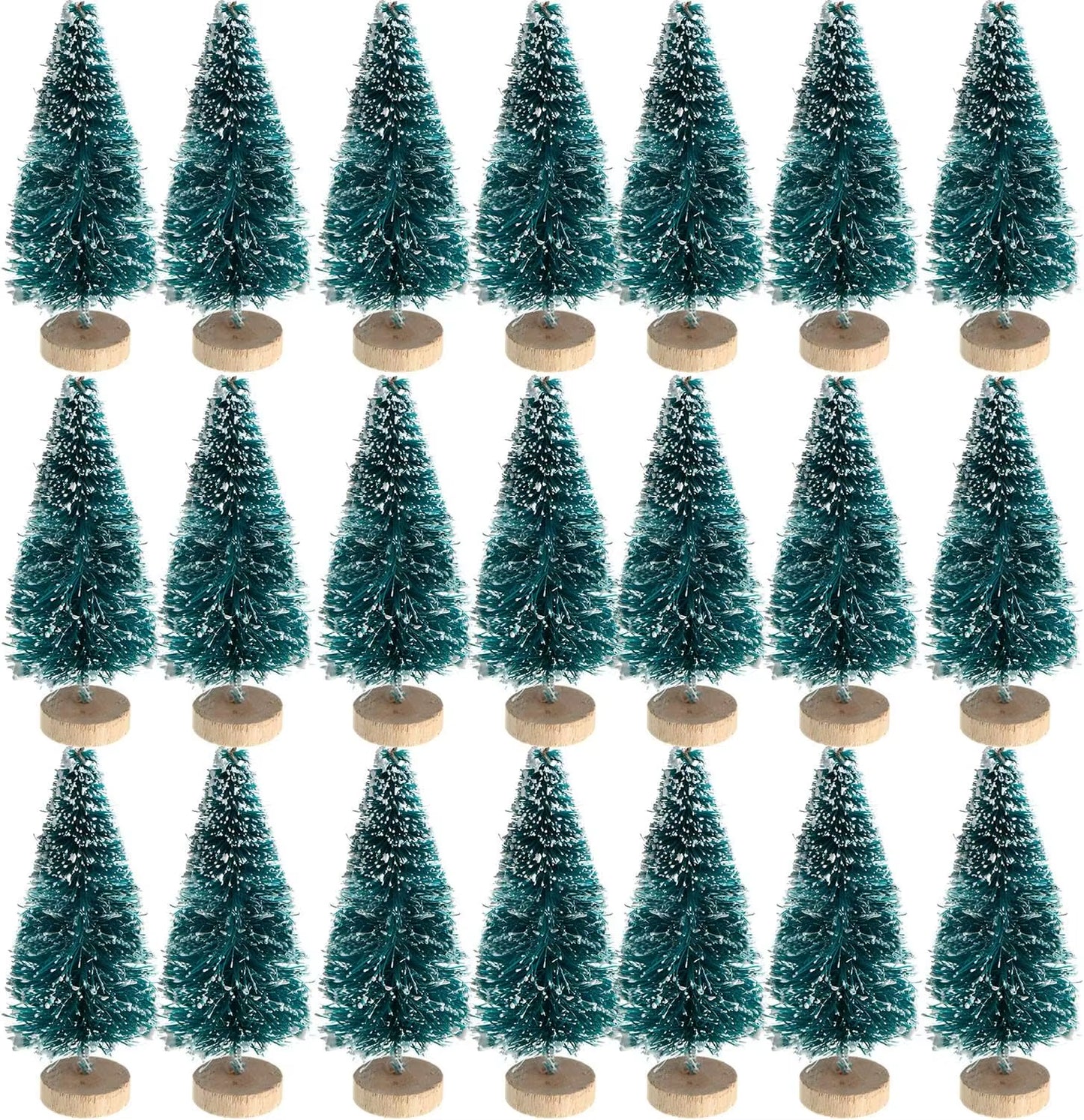 5/500Pcs Mini Christmas Tree Small Artificial Christmas Tree Ornament Cedar Pine Sisal Tabletop Merry Christmas Party Decoration