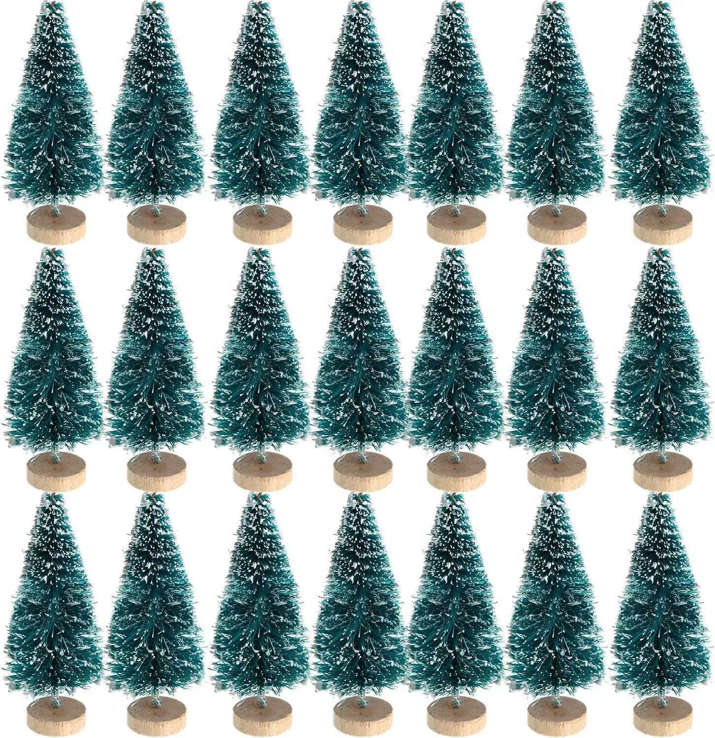 5/500Pcs Mini Christmas Tree Small Artificial Christmas Tree Ornament Cedar Pine Sisal Tabletop Merry Christmas Party Decoration